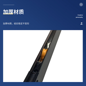 Dongyao Aluminum Alloy Glass Display Cabinet <b>Sliding</b> Door Track 1.8mm Heavy Duty Custom Length Minimalist Design - Product Image 5