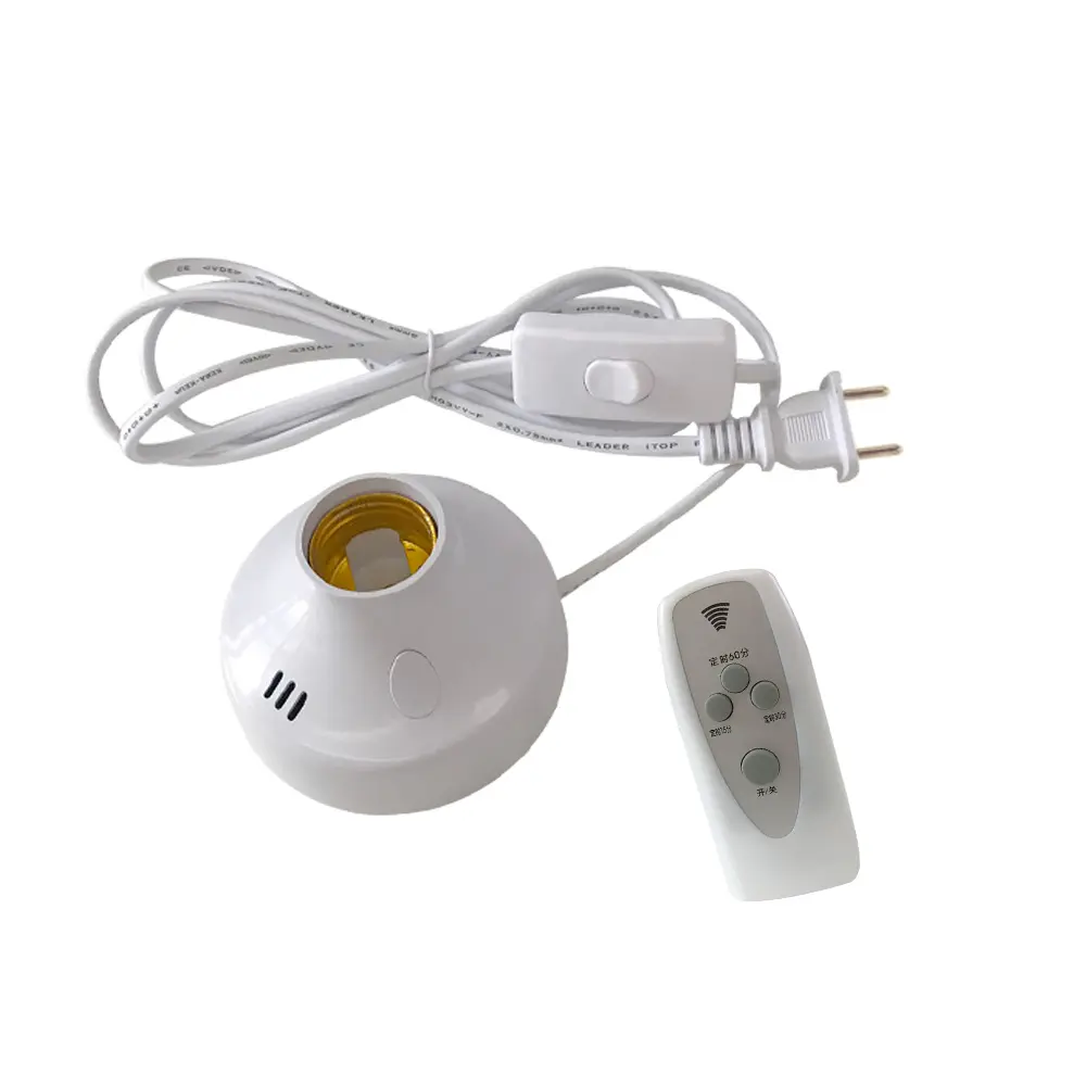 Wireless Remote Control Lamp Holder E26 E27 Socket 110V 220V Bulb LED Night Light with timer remote control