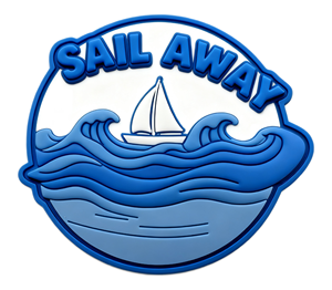 Parches Personalizados de Silicona Suave con Logotipo 3D en Relieve, Forma Redonda, para Coser en Gorras, Parches de PVC de Goma Suave - Product Image 1