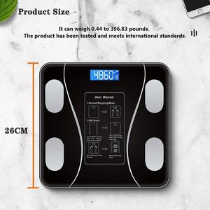 핫 세일 가정용 180kg/396lb 전자 체중계 BMI 스마트 체지방 측정기 디지털 체중계 - Product Image 5