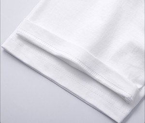 T-shirt in puro cotone 230g di alta qualità lavorata a maglia a maniche corte summer street pure white t-shirt da uomo per coppia di <span class=keywords><strong>vestiti</strong></span> - Product Image 5
