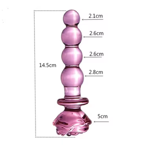 Großhandel Rosa Blumenförmiger Realistischer Künstlicher Kristall-<span class=keywords><strong>Dildo</strong></span> - Product Image 6