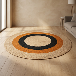 Customized Jute <b>Round</b> Area Rug Braided Circle <b>Carpet</b> Natural Home Decor for Living Room Bedroom - Product Image 2