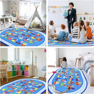 ABC Alphabet Numéros Train <span class=keywords><strong>Route</strong></span> <span class=keywords><strong>Tapis</strong></span> Éducatif sur le Thème <span class=keywords><strong>Tapis</strong></span> de Jeu pour Enfants Jeu Amusant <span class=keywords><strong>Tapis</strong></span> de Zone de Jeu pour Chambre Toddler Classroom - Product Image 2