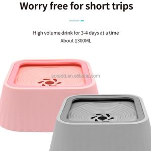 Spill-Proof Automatic <b>Plastic</b> <b>Dog</b> & Cat Water <b>Bowl</b> No Splash Eco-Friendly Pet Feeder for Indoor/Outdoor Use - Product Image 4