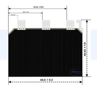 Sel Surya GaAs CIC Triple Junction SC-3GA-2 Efisiensi 30% YIM SPACE Tenaga Surya Orbital untuk Satelit Produsen Langsung