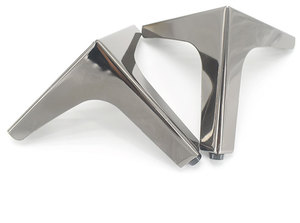 Contemporary Modern Design Metal Tripod-<b>Support</b> Feet Iron Steel Furniture Legs GQK GW2571802 T Shape Heavy Duty Easy - Product Image 3