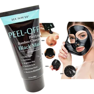 Skin Deep Cleaning Pore Control Purifying Bamboo Charcoal Peel Off Blackhead Remove Mask For Face And Nose