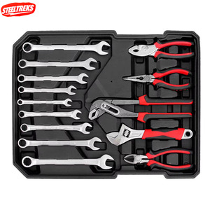 187 Pieces Handmade OEM Large Convenient Portable Tool Bag Easy to Carry Car Repair Ratchet Steel Wrench Set - Product Image 5