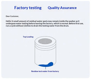 Lave-linge domestique entièrement automatique à pulsateur de 10 kg avec grande capacité d'essorage et de séchage, pour le lavage automatique des vêtements 10KG L - Product Image 4