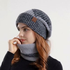 Two Color Custom Winter Scarf <b>Hat</b> <b>Gloves</b> Beanie <b>Set</b> Thick Warm Ear protection Neck Two Piece Knitted <b>Hat</b> <b>Set</b> - Product Image 4