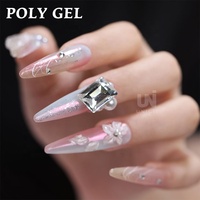 Pour Unigel Vente en gros en vrac Gel UV Nail Builder Private Label Soak off Acrylic Extensions Poly Gel