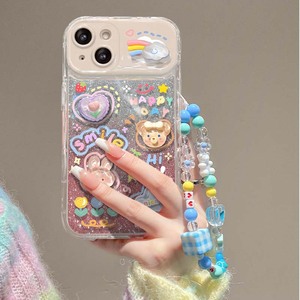 Dễ Thương Đám Mây Máy Ảnh Gương Với Dây Đeo Cổ Tay TPU Điện Thoại Di Động Bìa Trường Hợp Đối Với iPhone 7 8 Cộng Với X XR XS 11 12 13 14 15 16 17 Pro Max - Product Image 6