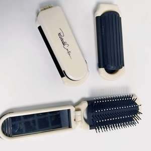 Moda spazzola per capelli pieghevole con specchio tascabile spazzola per capelli da viaggio portatile Make up specchio - Product Image 3