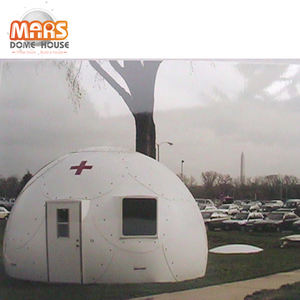 地震防止およびハリケーン防止プレハブ緊急ドームハウスシェルター - Product Image 1