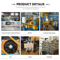 Línea de Producción de Soportes Solares de Alta Automatización con Control Inteligente Programable, Mesa de Enfriamiento por Extrusión y Mesa de Desplazamiento de Servicio Pesado