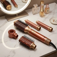 Styler multifonction professionnel 5 en 1, 1000W, chauffage rapide, brosse à air, sèche-cheveux haute vitesse, boucleur, brosse coiffante