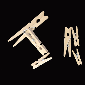Mollette per <span class=keywords><strong>Foto</strong></span> per Uso Domestico, Assortite e Colorate, in Legno, Antivento - Product Image 2