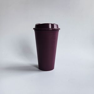Nuovo stile solido 16oz PP tazze da caffè portatile Anti-caduta di plastica riutilizzabile tazze da caffè con coperchio latte tazze di tè bottiglie d'acqua - Product Image 5