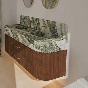 Encimera de Mármol Verde Irlandés de Buena Calidad, Acabado Antiguo, para Baño Clásico Vintage - Product Image 5