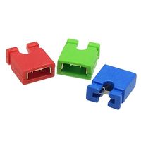 2.54MM Cavalier Cap Court Circuit Cap Noir Jaune Bleu Rouge Court Circuit Bloc Pin Connecteur Cap 2.00MM