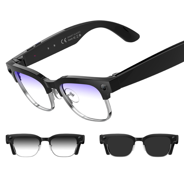 2026New Hot Selling W630 Smart AI Glasses Camera Touch Control Magnetic Charging 290m Battery 1080P IP68 Waterproof Real-time