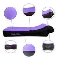 Portable pliable extérieur gonflable chaise longue lit enfants Air canapé 210T Ripstop Polyester 3 saisons pour Camping équipement de couchage
