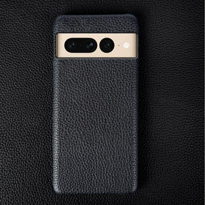 Funda para teléfono móvil con patrón de lichi de cuero de vaca real para <span class=keywords><strong>Google</strong></span> <span class=keywords><strong>Pixel</strong></span> 9 8 <span class=keywords><strong>7</strong></span> 6 5 <span class=keywords><strong>Pro</strong></span> funda de teléfono de cuero genuino para <span class=keywords><strong>Google</strong></span> <span class=keywords><strong>Pixel</strong></span> - Product Image 1
