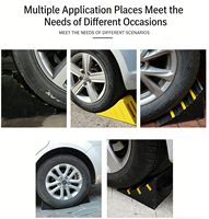 Cales de roue en caoutchouc EPDM personnalisées avec logo pour équipement de soutien au sol des aéroports et des pistes, pour avions