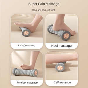 Masseur de pieds manuel portable LM LM01 pour l'extérieur avec rouleau, balle de yoga, bâton de massage du tendon d'Achille et marteau – Vente en gros - Product Image 2