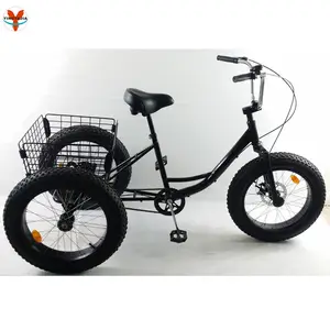 गर्म बिक्री अच्छी गुणवत्ता सबसे अच्छी कीमत के साथ बेच 20 इंच वसा टायर tricycle टोकरी