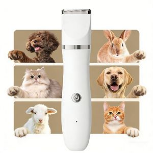 Cortadora Eléctrica para Mascotas JiaBei de 15.5 cm, Blanca, de Plástico, a Batería, Multifunción, Herramienta de Peluquería Canina - Product Image 5