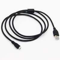 Bochara kabel USB mikro 2.0, kabel USB 2.0 tipe a pria Ke mikro USB2.0 Pria Foil + pelindung kepang 1.5m 3m 5m