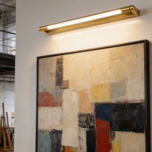 Lampe murale LED minimaliste moderne avec cadre en fer, lumière pour miroir de maquillage, idéale pour salle de bain, salon, chambre, hôtel, ou coin de mur long. - Product Image 2