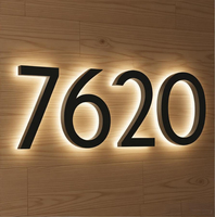 Letrero Tridimensional Personalizado con Fuente de Firma, Fondo de Pared para Carteles, Caracteres Luminosos de Acero Inoxidable, Caja de Luz Acrílica