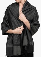 Viscose acrylique vintage jacquard doux imitatie cachemire soyeux Pashmina réversible Paisley châle écharpe pour femmes