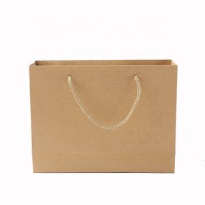 Sac en papier kraft imprimé sur mesure, recyclable, brun, avec poignée, pour emballage cadeau et alimentaire - Product Image 5