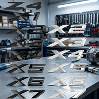 Autocollants de voiture avec lettres X1 X2 X3 X4 X5 X6 X7 pour BMW Série X GT, logo numérique arrière, étiquettes décoratives, accessoires