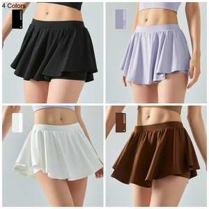Anpassbarer Blickdichter Plissierter Rock für Damen Aktive Fitness Sport- & Tennisbekleidung Optimal für Erwachsene - Product Image 2