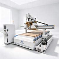 Centre CNC professionnel pour le travail du bois ATC 1325 4x8ft avec rail de guidage linéaire et entraînement par vis à billes