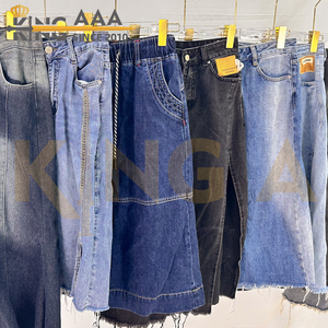 Wholesale Slim Fit A-Line <strong>Denim</strong> Skirt for Women and Girls Long Second Hand Summer <strong>Jeans</strong> for Women <strong>Used</strong> Ladies Clothing - Product Image 5