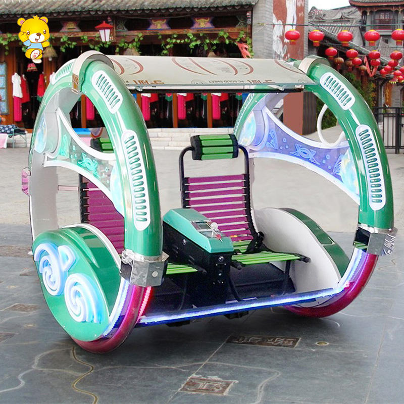 360 Degree Rolling Car Dual Player Outdoor Ride Game
