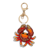 Porte-clés perlé cousu main personnalisé, pendentif de sac coloré à sequins animaux et fleurs, accessoires de mode pour filles