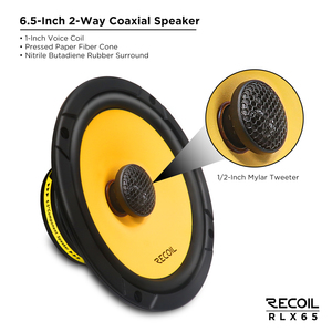 Sistema <span class=keywords><strong>de</strong></span> Altavoces Coaxiales <span class=keywords><strong>para</strong></span> Auto Recoil RLX65 Serie Level-3 <span class=keywords><strong>de</strong></span> 6.5 Pulgadas - Product Image 3