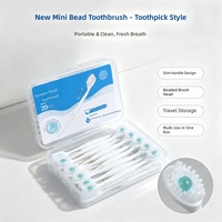 Brosse à dents angulaire miniature 4-en-1 multifonctionnelle avec manche ergonomique et éponge de nettoyage pour salon de beauté