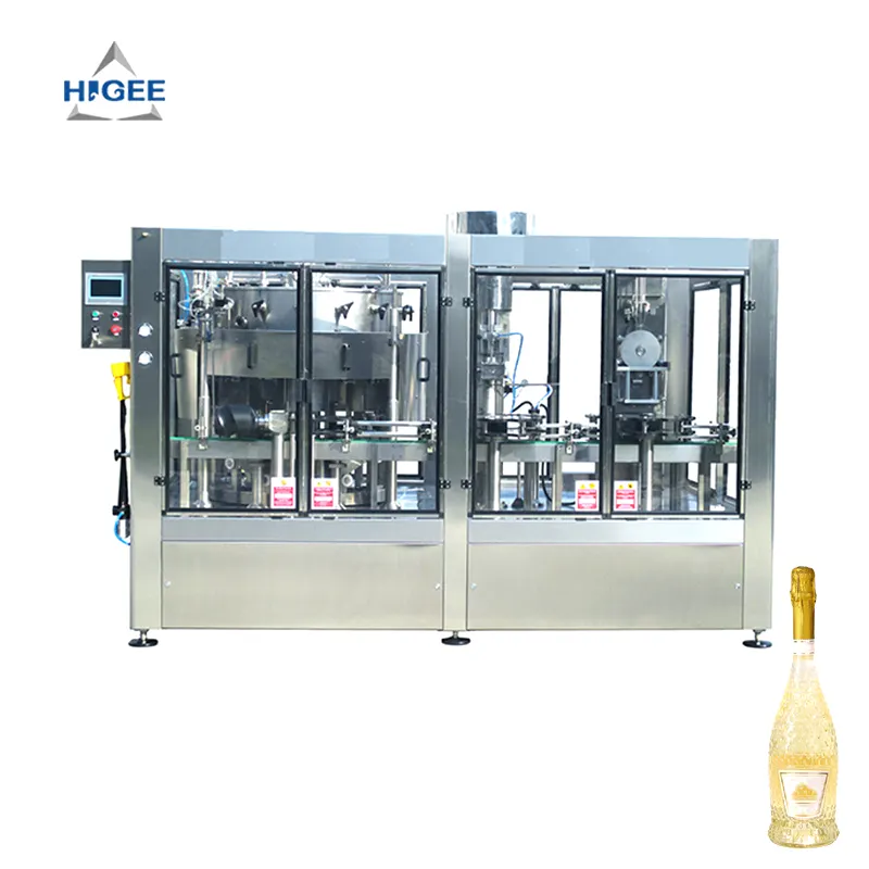 Higee 750 мл стеклянная бутылка, линия для розлива вина, оборудование для розлива шампанского