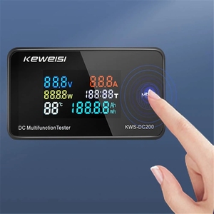 KWS-DC200 Đồng Hồ Đo Điện Áp & Dòng Điện Hiển Thị Kỹ Thuật Số Shunt Bên Trong 10/50/100A Bộ Hẹn Giờ Kiểm Tra Nhiệt Độ <span class=keywords><strong>Tem</strong></span> Công Suất Màn Hình Màu - Product Image 2