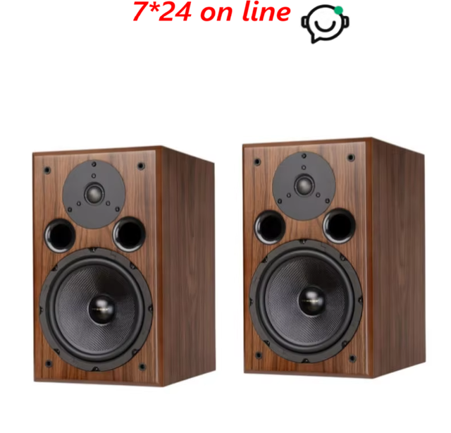 AJ-0807 8-Inch Passive Bookshelf Speakers, Hi-Fi Audiophile Front Speakers for Home Audio & Music System