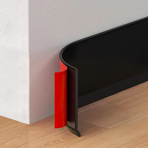 Tự dính dễ dàng cài đặt PVC Ốp chân tường Hội Đồng Quản trị/không thấm nước linh hoạt tường cơ sở cho khách sạn, căn hộ nhà máy cung cấp - Product Image 2