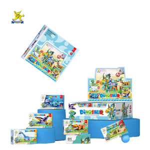 Blocchi da Costruzione Ecologici a Tema Dinosauro, Set di Assemblaggio 6-in-1, Giocattolo Educativo per Bambini dai 5 ai 7 Anni - Product Image 1